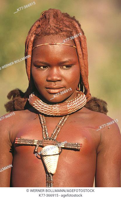 Young himba wife. Kaokoveld. Namibia