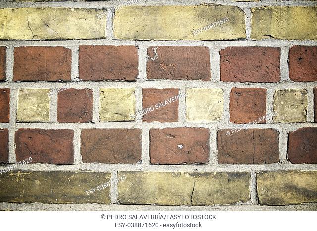 Background created with a old brick wall, Berlin, Germany