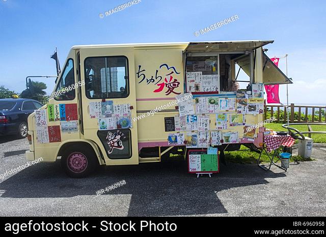Food truck in Sefa Utaki, Okinawa, Japan, Asia