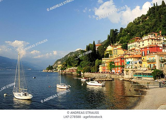 Boats on Lake Como, Varenna, Lombardy, Italy