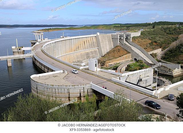 Alqueva Dam on the Guadiana River. Alentejo. Portugal