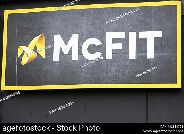 McFIT company logo, fitness studio, gym, fitness, feature, edge motifs, symbol photo, , 03/30/2023. ?. - Oberhausen/NRW/Deutschland