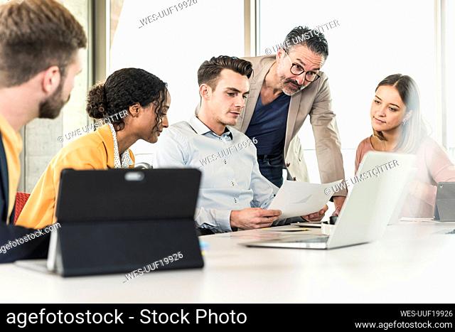 Business people having a meeting in office