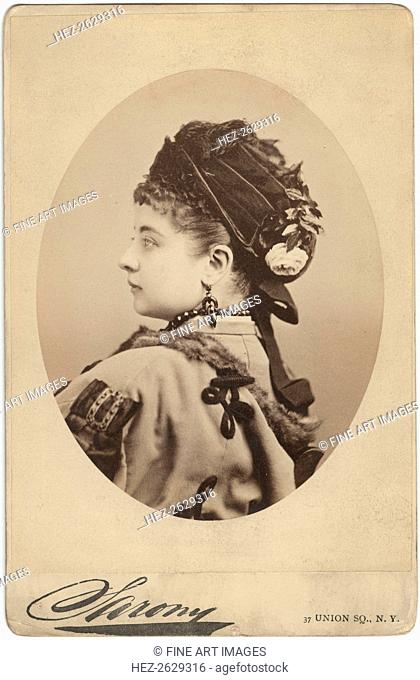 Portrait of Pauline Lucca (1841-1908). Artist: Sarony, Napoleon (1821-1896)