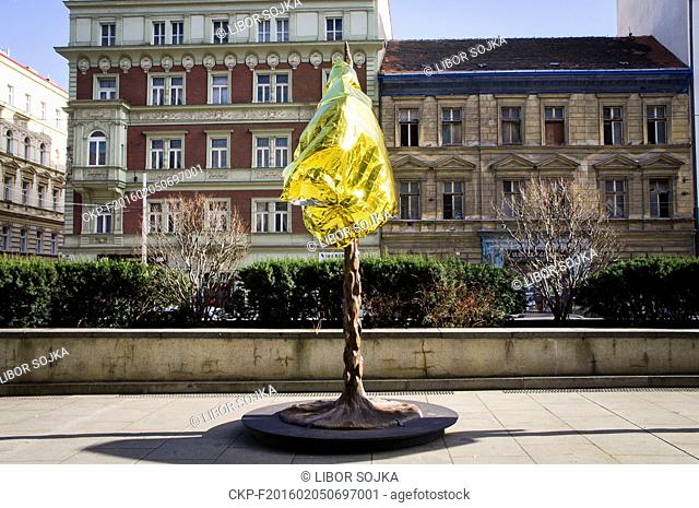 Wrapped Zodiac, a sculpture project by Ai Weiwei, the world-renowned Chinese artist and critic of the Beijing regime, was put on display outside the Trade Fair...