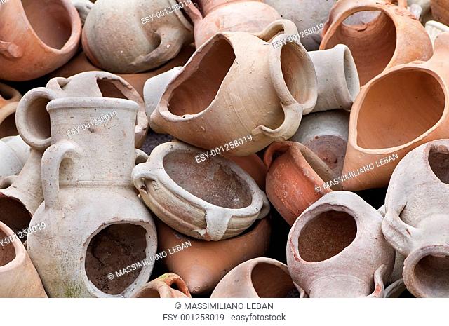 Broken amphoras