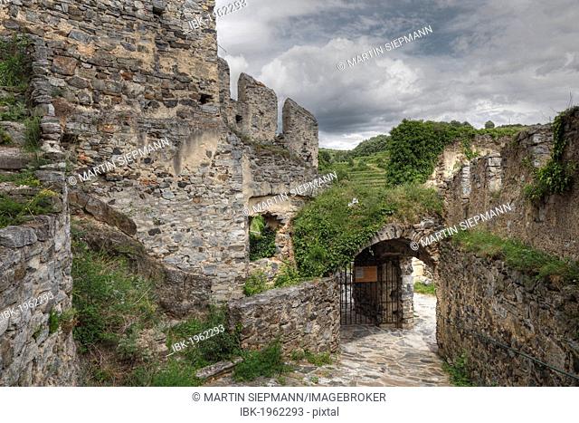 Burgruine Senftenberg castle ruins, Kremstal calley, Wachau, Lower Austria, Austria, Europe