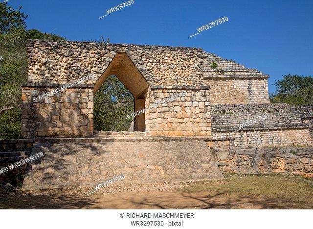 Entrance Arch, Ek Balam, Yucatec-Mayan Archaeological Site, Yucatan, Mexico, North America