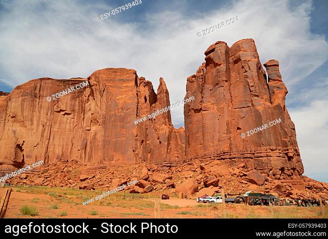 in USA inside the monument valley park the beauty of amazing nature tourist destination