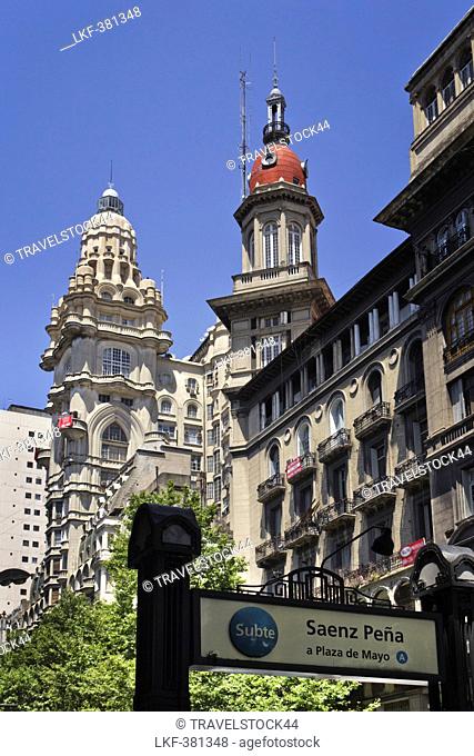 Barolo Palace Building, architect Mario Palanti, Avenida de Mayo, Buenos Aires, Argentina