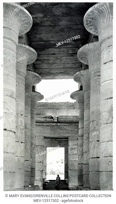 Thebes, Upper Egypt, North Africa - The Great Hypostyle Hall is located within the Karnak temple complex, in the Precinct of Amon-Re