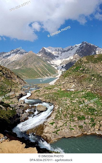 sheshnag lake, amarnath yatra, Jammu Kashmir, India, Asia
