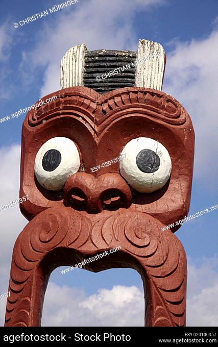 Maori Statue in Rotorua