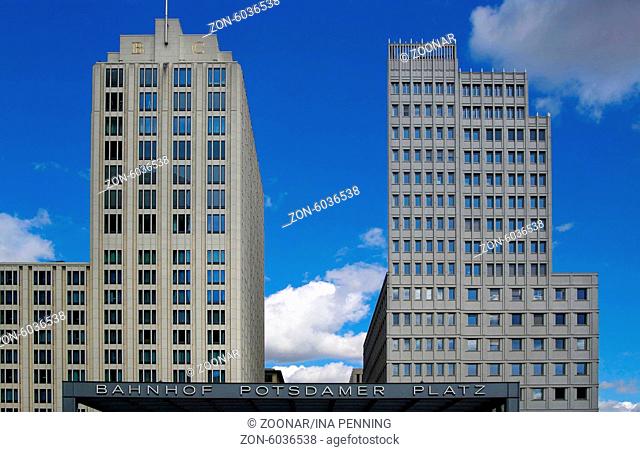 High rises on the Potsdam place in Berlin