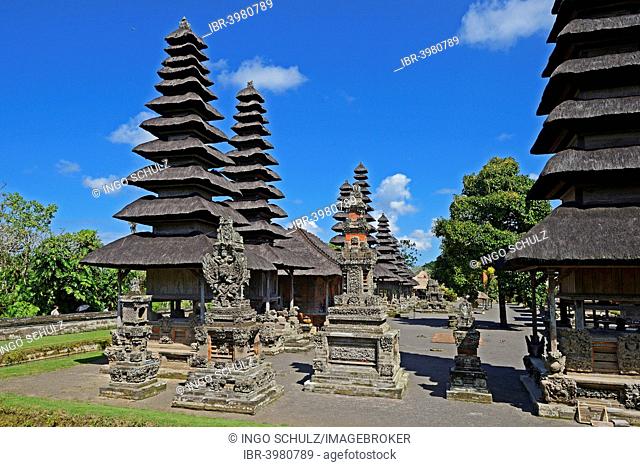 Pagodas and prayer places of the Pura Taman Ayun temple, national shrine, Bali, Indonesia