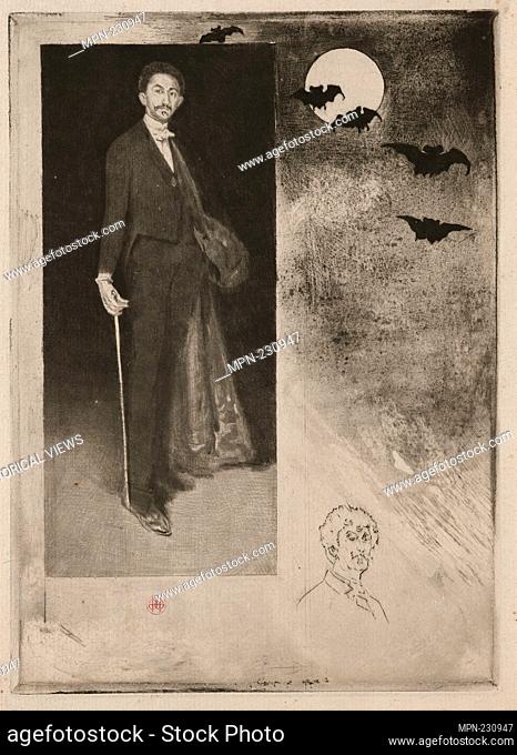 Count Robert de Montesquiou-Fezensac - 1894 - Henri Charles Guérard (French, 1846-1897) after James McNeill Whistler (American
