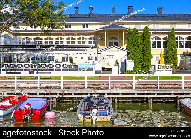 Kaivohuone, restaurant at yacht harbour, Naantali, Finland