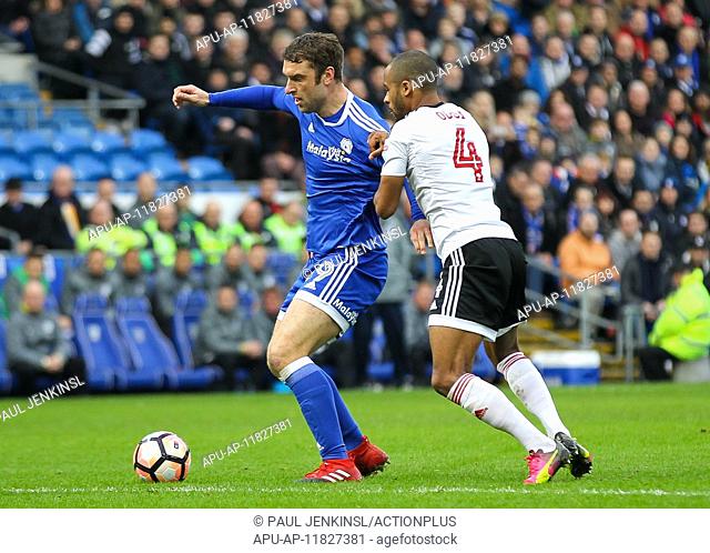 2017 FA Cup 3rd Round Cardiff City v Fulham Jan 8th. 08.01.2017. Cardiff City Stadium, Cardiff, Wales. FA Cup third round football