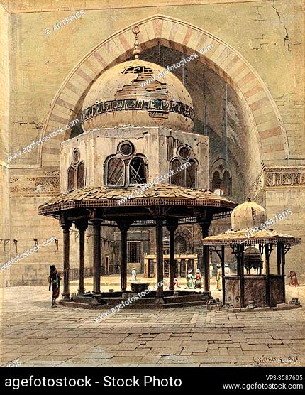 Werner Carl Friedrich Heinrich - Mosque of Sultan Hassan Cairo - German School - 19th Century