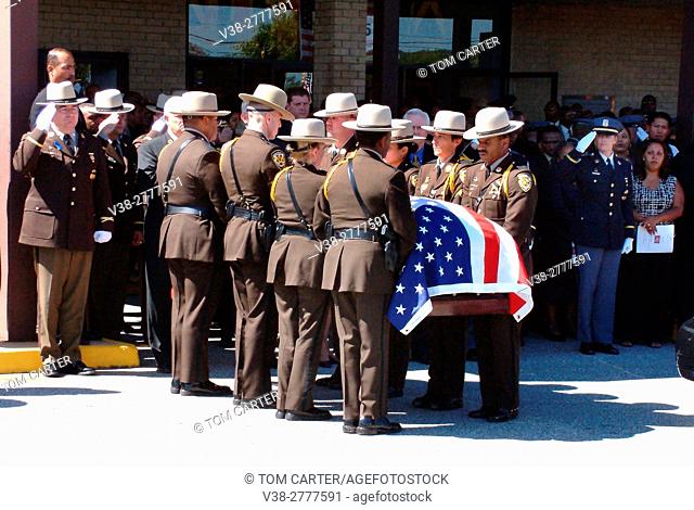 Deputy Sheriff's funeral in Morningside, Maryland