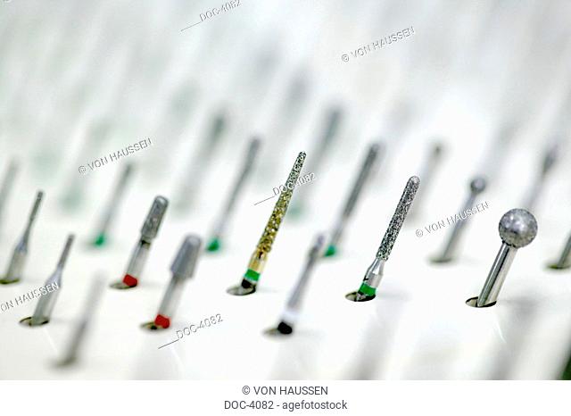 In a dental practice there are the most different drills, milling cutters, implant drills, as well as many different instruments and injections