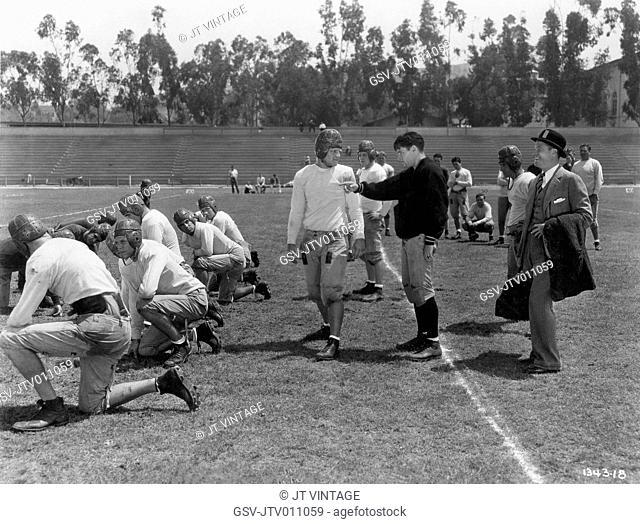 Football Practice, on-set of the Film, Touchdown, Paramount Pictures, 1931