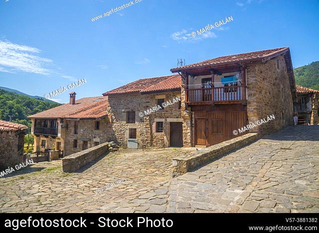 Traditional architecture. Barcena Mayor, Cantabria, Spain