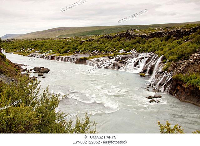 Hraunfossar Waterfall - Iceland