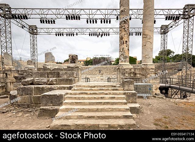 roman, amphitheater, arles