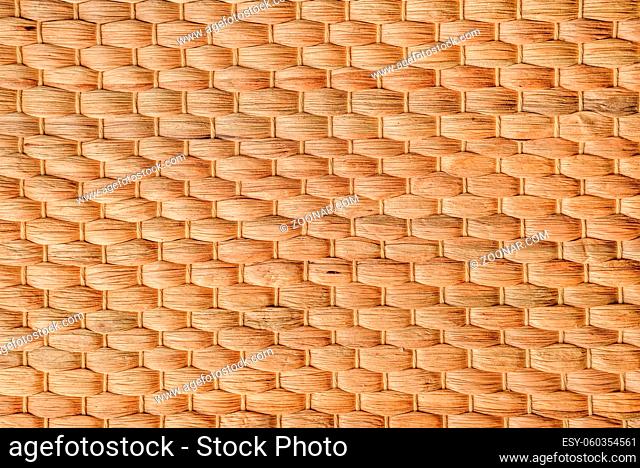 Texture of Weaved Bamboo wall background