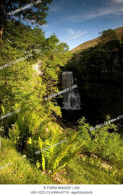 Upper Uldale Falls on the River Rawthey on Baugh Fell at the eastern edge of the Howgill fells. Cumbria - England. (Photo by: Wayne Hutchinson/Farm Images/UIG)