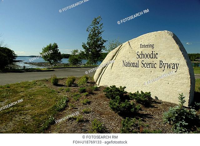 Waukeag, ME, Maine, Schoodic National Scenic Byway, entrance