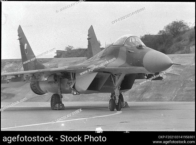 New type of jet fighter aircraft, the Soviet Mikoyan MiG-29, was introduced and put into active service by the Czechoslovak People's Army (CSLA) on October 1989