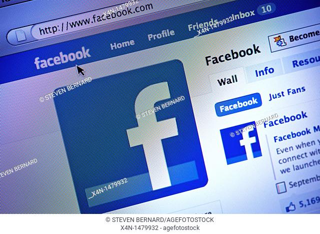 Facebook social networking website