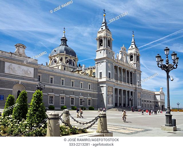 Almudena Cathedral in Madrid. Spain