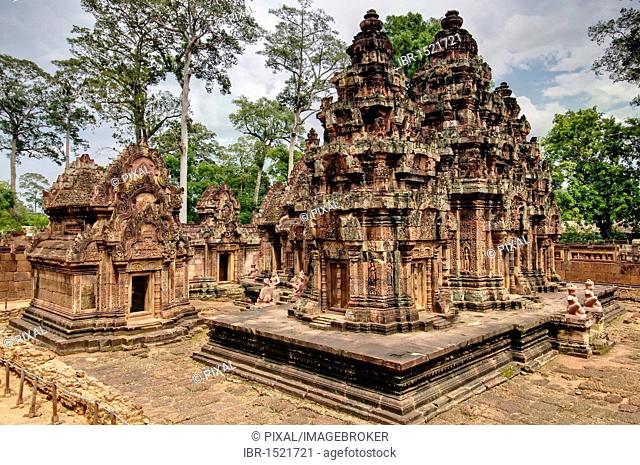Banteay Srei, Angkor Wat complex, Siem Reap, Cambodia, Southeast Asia, Asia