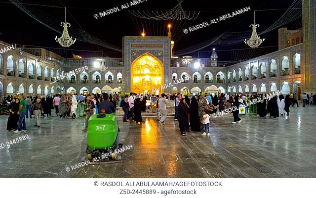 Internal shot of the shrine of Imam Ali al-Rida , It is the shrine of eighth imam to the Shiite sect and is located in the city of Mashhad