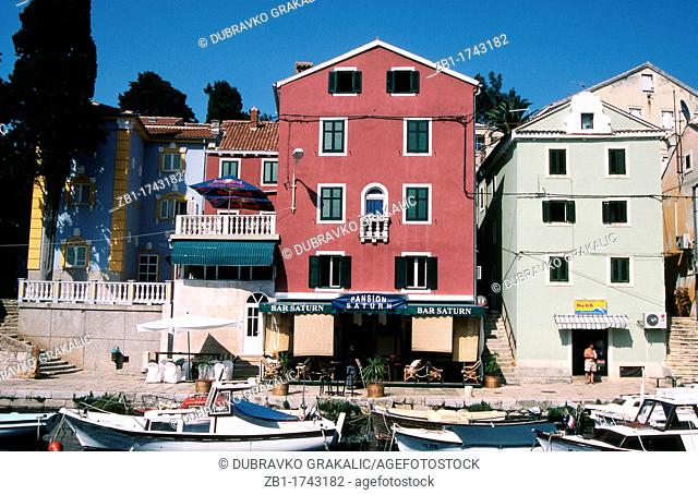 Small touristic town Veli Losinj on Losinj island, Adriatic sea, Croatia