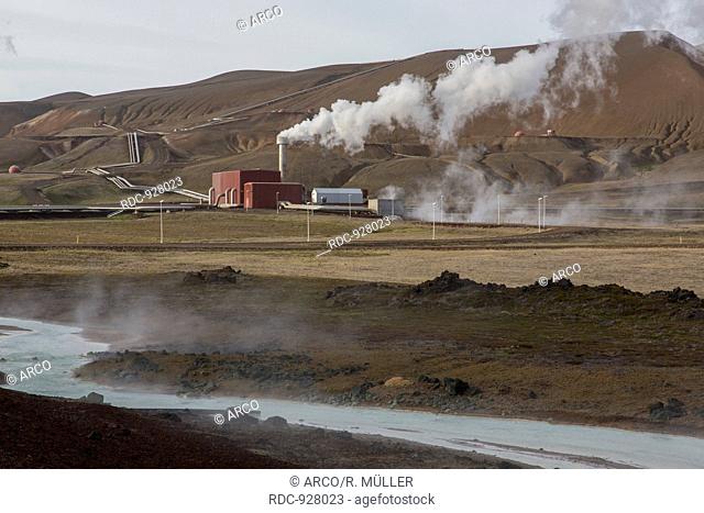 Krafla, geothermal station, Iceland