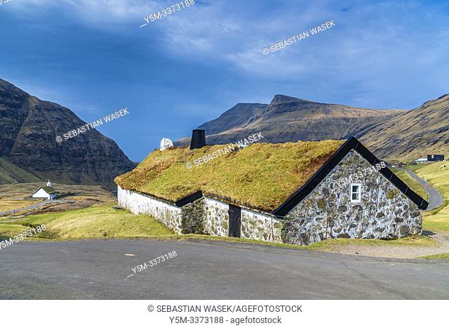 The old farm, Saksun, Streymoy, Faroe Islands, Denmark