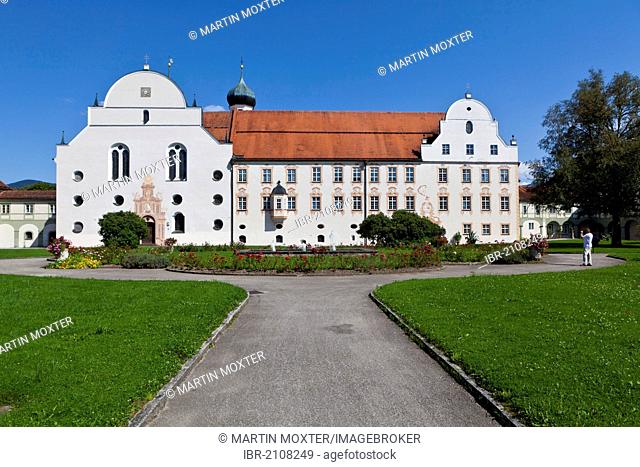 Benediktbeuern Abbey, a former Benedictine abbey, today a monastery of the Salesians of Don Bosco in Benediktbeuern, diocese of Augsburg, Benediktbeuern
