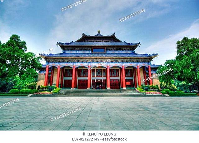 Sun Yat-sen Memorial Hall in Guangzhou, China. It is a HDR image