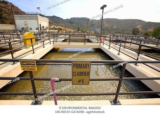 Primary Clarifier, Hill Canyon Wastewater Treatment Plant, Camarillo, Ventura County, California, USA