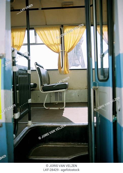 Bus interior, Moscow, Russia