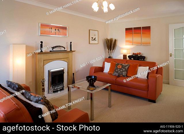 Living room in Mews Style Houses, Misterton and Retford, Nottinghamshire, UK