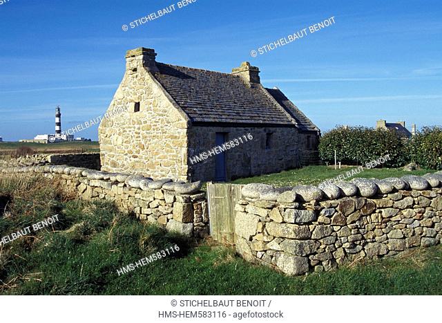 France, Finistere, Ile d'Ouessant, traditional house
