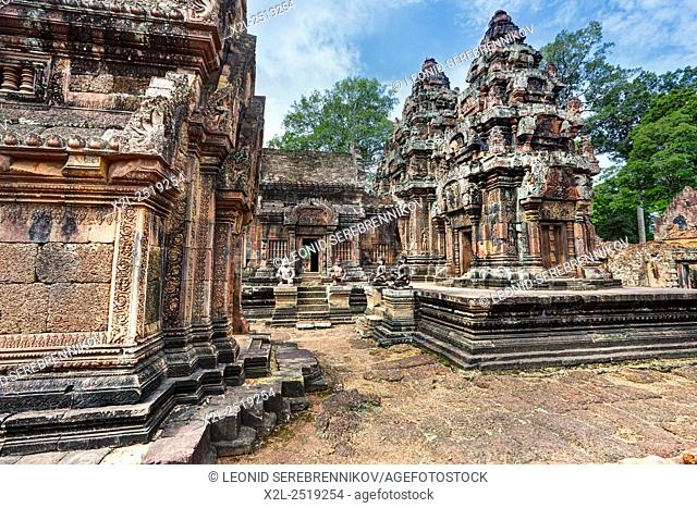 Banteay Srei temple. Angkor Archaeological Park, Siem Reap Province, Cambodia