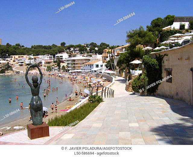 Portet beach. Moraira. Alicante province. Comunidad Valenciana. Spain