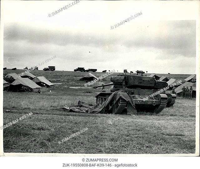 Aug. 08, 1955 - Experts Investigating Runaway Tanks Riddle. Four Men Killed At Salisbury Army Camp: Four men were killed yesterday and four were seriously...