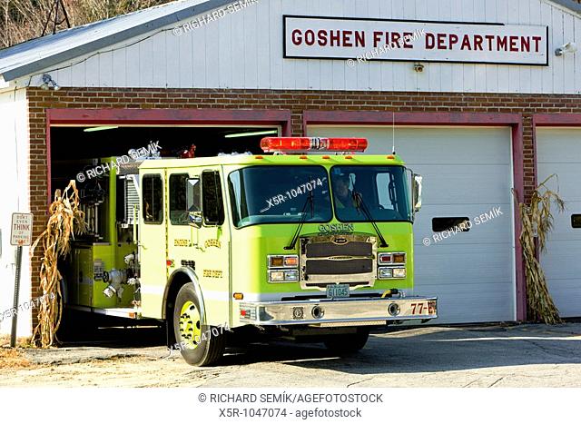 fire engine, Goshen, New Hampshire, USA